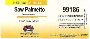 Herb, Etc Saw Palmetto - fastacting supplement