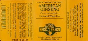 Herb Pharm American Ginseng - herbal supplement