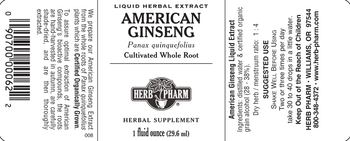 Herb Pharm American Ginseng - herbal supplement