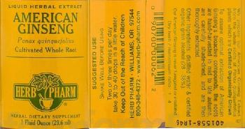 Herb Pharm American Ginseng - herbal supplement