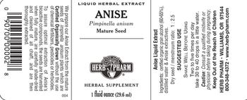 Herb Pharm Anise - herbal supplement