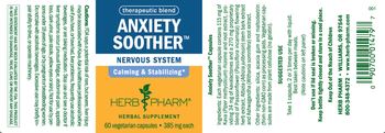 Herb Pharm Anxiety Soother - herbal supplement