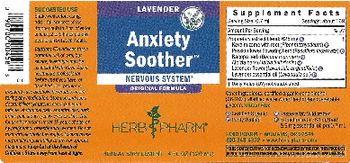 Herb Pharm Anxiety Soother Lavender - herbal supplement