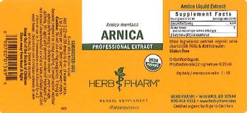 Herb Pharm Arnica - herbal supplement