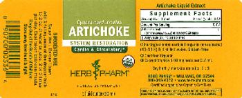 Herb Pharm Artichoke - herbal supplement