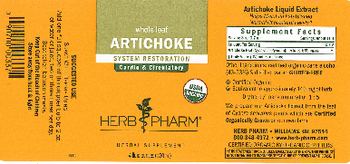 Herb Pharm Artichoke - herbal supplement
