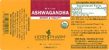 Herb Pharm Ashwagandha - herbal supplement