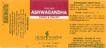 Herb Pharm Ashwagandha - herbal supplement