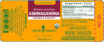 Herb Pharm Ashwagandha Alcohol-Free - herbal supplement