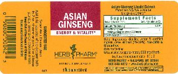 Herb Pharm Asian Ginseng - herbal supplement