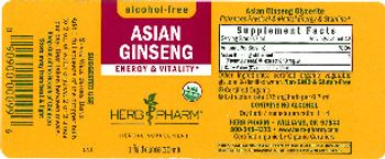 Herb Pharm Asian Ginseng Alcohol-Free - herbal supplement