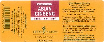 Herb Pharm Asian Ginseng Alcohol-Free - herbal supplement