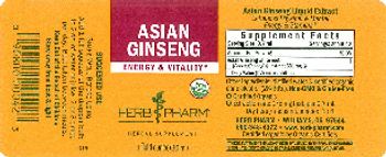 Herb Pharm Asian Ginseng - herbal supplement