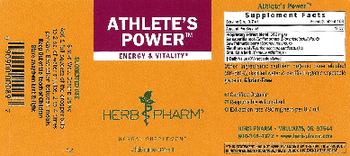 Herb Pharm Athlete's Power - herbal supplement