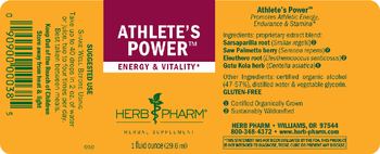 Herb Pharm Athlete's Power - herbal supplement