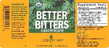 Herb Pharm Better Bitters Absinthium - herbal supplement