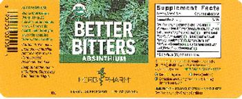 Herb Pharm Better Bitters Absinthium - herbal supplement