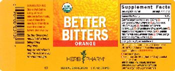Herb Pharm Better Bitters Orange - herbal supplement