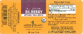 Herb Pharm Bilberry - herbal supplement