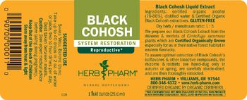 Herb Pharm Black Cohosh - herbal supplement