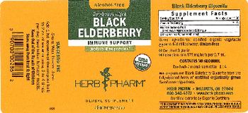 Herb Pharm Black Elderberry Alcohol-Free - herbal supplement