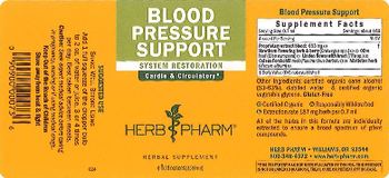 Herb Pharm Blood Pressure Support - herbal supplement