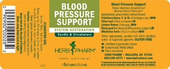 Herb Pharm Blood Pressure Support - herbal supplement