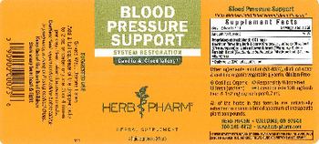 Herb Pharm Blood Pressure Support - herbal supplement