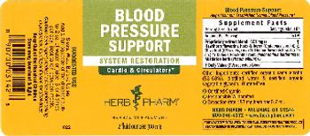 Herb Pharm Blood Pressure Support - herbal supplement