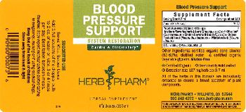 Herb Pharm Blood Pressure Support - herbal supplement