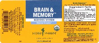 Herb Pharm Brain & Memory - herbal supplement