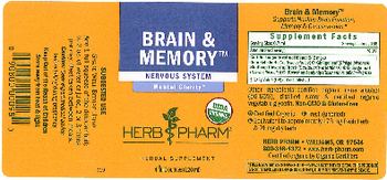 Herb Pharm Brain & Memory - herbal supplement