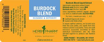 Herb Pharm Burdock Blend - herbal supplement