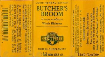 Herb Pharm Butcher's Broom - herbal supplement