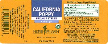 Herb Pharm California Poppy - herbal supplement