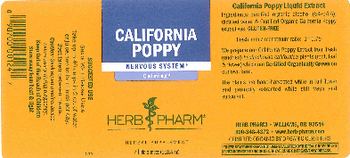 Herb Pharm California Poppy - herbal supplement