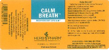 Herb Pharm Calm Breath - herbal supplement