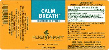 Herb Pharm Calm Breath - herbal supplement