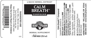 Herb Pharm Calm Breath Compound - herbal supplement