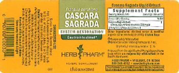 Herb Pharm Cascara Sagrada - herbal supplement