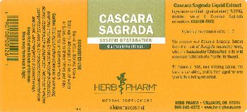 Herb Pharm Cascara Sagrada - herbal supplement
