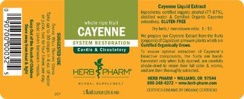 Herb Pharm Cayenne - supplement