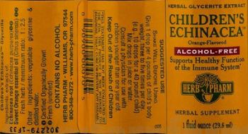 Herb Pharm Children's Echinacea Orange-Flavored Alcohol-Free - herbal supplement