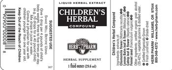 Herb Pharm Children's Herbal Compound - herbal supplement