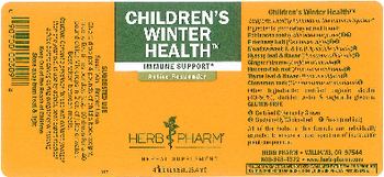 Herb Pharm Children's Winter Health - herbal supplement