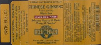 Herb Pharm Chinese Ginseng - herbal supplement