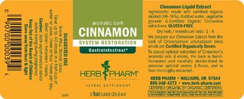 Herb Pharm Cinnamon - herbal supplement