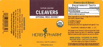 Herb Pharm Cleavers - herbal supplement