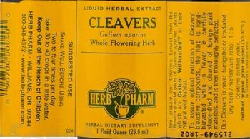 Herb Pharm Cleavers - herbal supplement