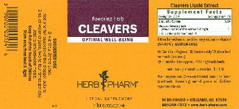 Herb Pharm Cleavers - herbal supplement